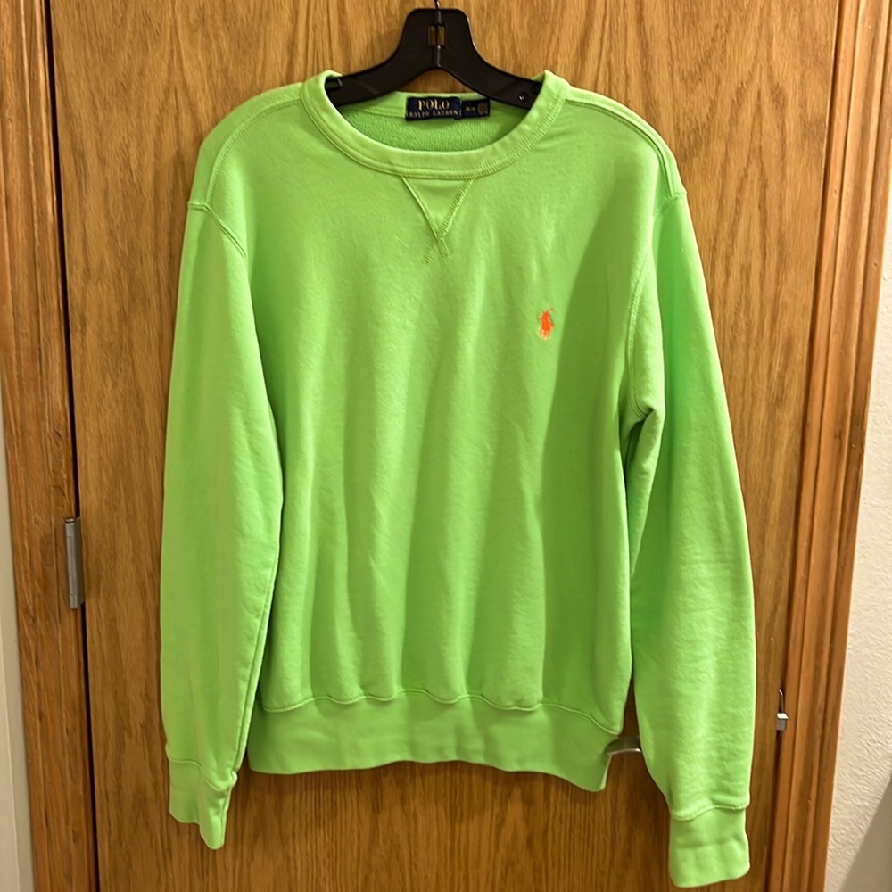 POLO Ralph Lauren Sweatshirt Chartreuse Green Medium.